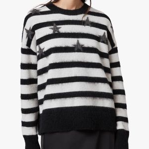 AllSaints Stars Crew wool sweater unisex oversized